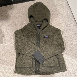 Patagonia Olive Green Fleece Jacket